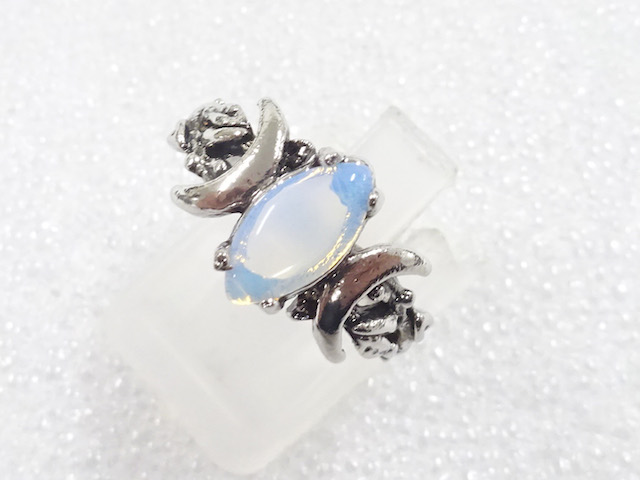 JAPANESE KIMONO / ANTIQUE COLORED STONE RING (SIZE 10)